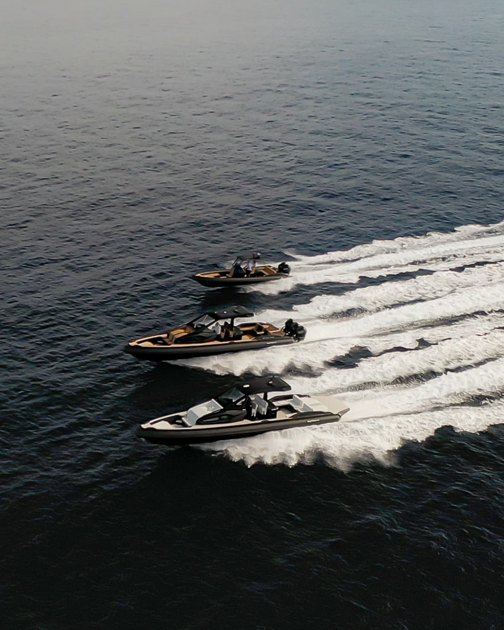 Olympic RIBs fleet on the water